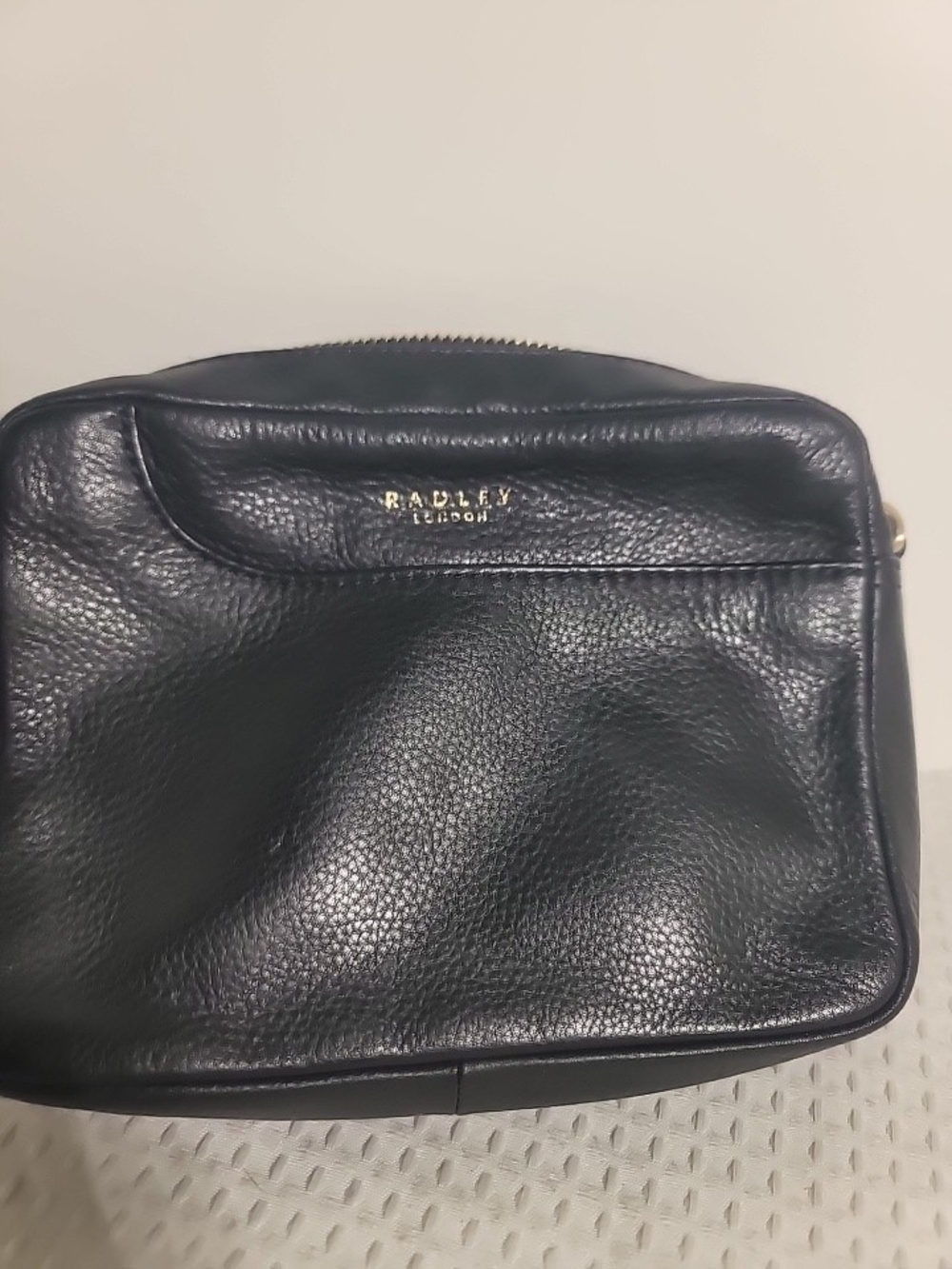 Radley London Black Pebbled Leather Crossbody Bag